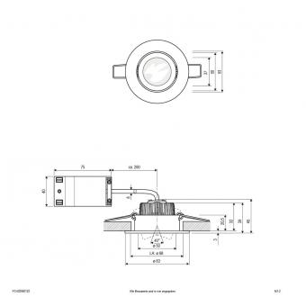 EVN Einbaustra. 6W weiss     PCH20060102 