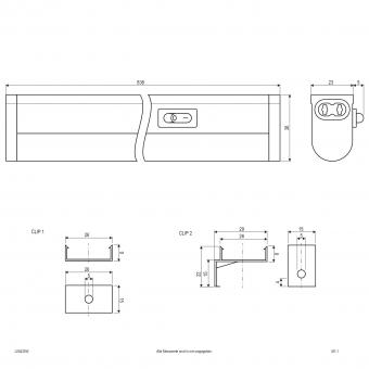 EVN LED Anbauleuchte -weiß -     L08425W 