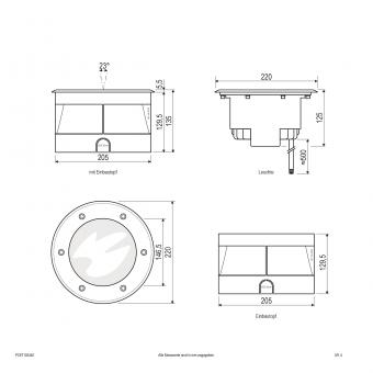 EVN P-LED Bodeneinbau -rund   PC67102440 
