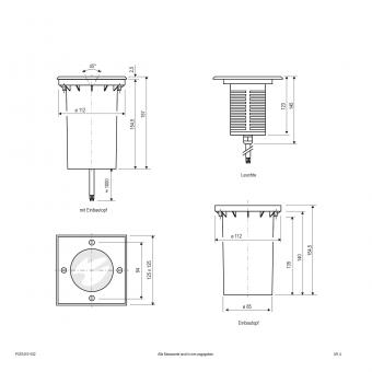 Bodeneinbauleuchte -EDS -    PC674101102 