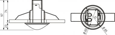 THEB Bewegungsmelder theMovaS360-100DEWH 