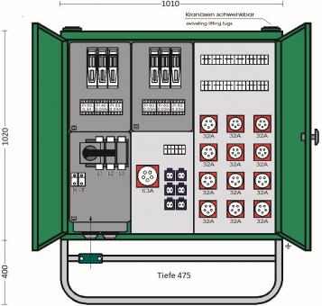 ET Verteilerschrank   V 200N/A/60.12.1-6 