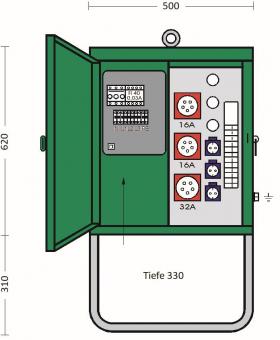 ET Verteilerschrank im     V 40N/A/321-1 