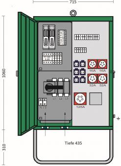 ET Verteilerschrank im  V 200N/A/62201-3 