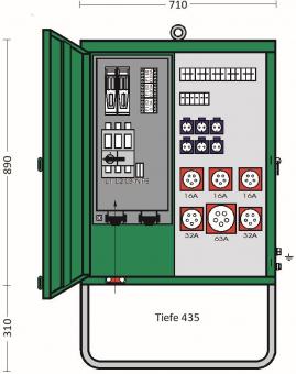 ET Verteilerschrank im   V 100N/A/6321-3 