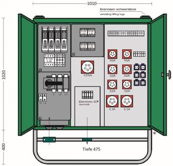 ET Verteilerschrank im  V 200N/A/62421-5 
