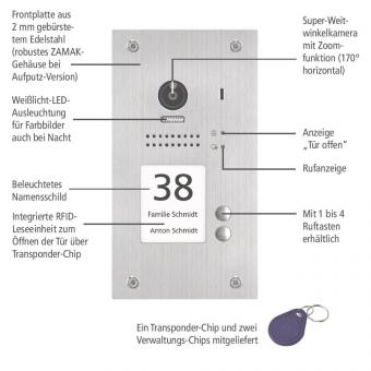INDEXA UP Video-Türsprechstelle VT200TU3 