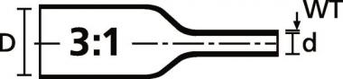 Hellermann TCGT3-1YE-PO-X-YE 176m Warm- 