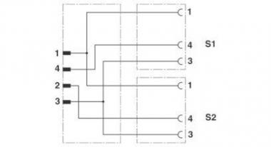 Phoenix      SAC-3P-M12Y/2X0,3-PUR/M 8FS 