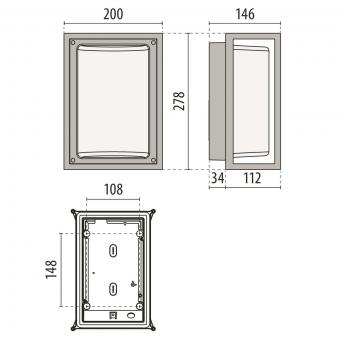 PIL Wandleuchte 1x100W           3102163 