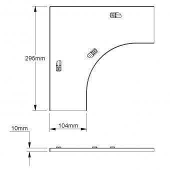 NIED Deckel 90 Grad-Bogen     RESDV100E3 