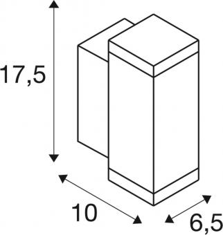 SLV THEO PRO S Wandaufbauleuchte 1010177 