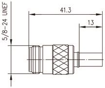 TEGA N-Kabelbuchse Cr/Cr     J01021B0117 