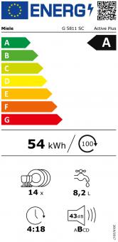 Miele G5811 SC ActivePlus ws Geschirrsp 