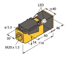 Turck Induktiver Sensor NI50U-CP40-AP6X2 