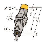 TURCK Induktiver Sensor   NI10U-M12-AP6X 