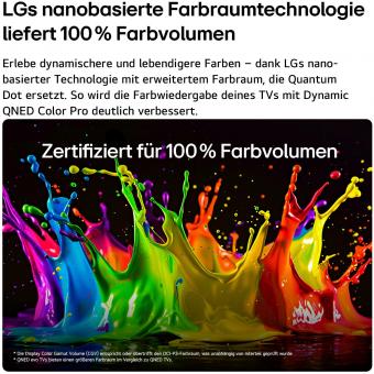 LG 100QNED87B6 sw Mini LED-TV 