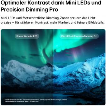 LG 100QNED87B6 sw Mini LED-TV 