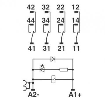 Phoenix 2903308  RIF-2-RPT-LDP-24DC/4X21 