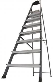 KRAU SECURO-Alu-Leiter 8 Stufen   126467 