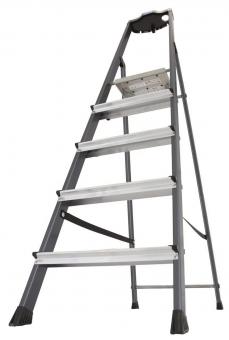 KRAU SECURO-Alu-Leiter 5 Stufen   126436 