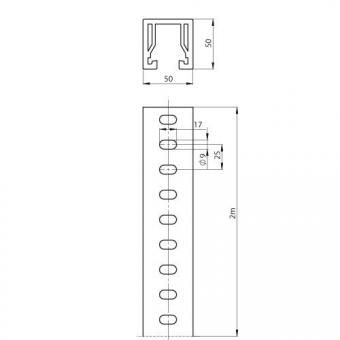 Unex isol.Tragschiene halogen   60204-48 