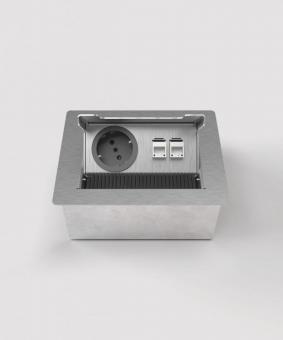 BS Tischsteckdose 3202E 2x     3202E-1-1 