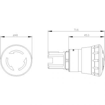 Siemens 3SU10501HB200AA0 Not-Halt-Pilz- 
