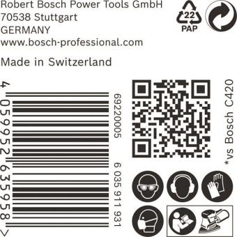 Bosch Schleifpapier EXPERT C470 50 Stück 