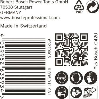 Bosch Schleifpapier EXPERT C470 50 Stück 