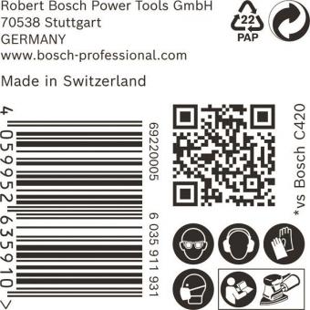 Bosch Schleifpapier EXPERT C470 50 Stück 