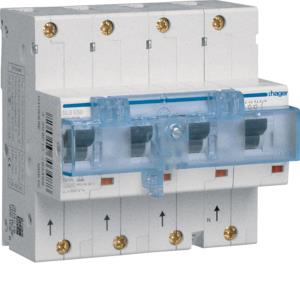 Hager SLS-Schalter 3P+N E-50A    HTN650E 