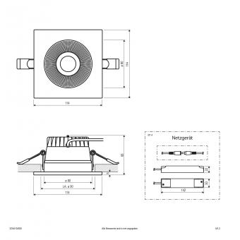 EVN LED Deckeneinbau -quad.   ED54104925 