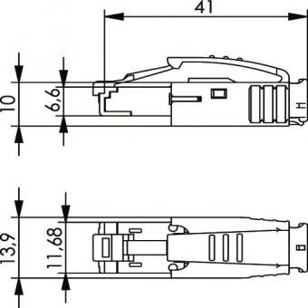 TG STX IP20 RJ45-Stecker     J80026A0001 