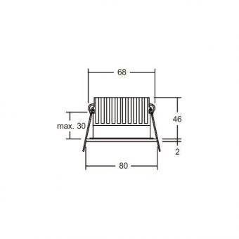 Brumberg LED-Einbaudownlight  12650183DW 