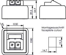 TG Modul-Aufnahme AP 80x80   H02000A0092 