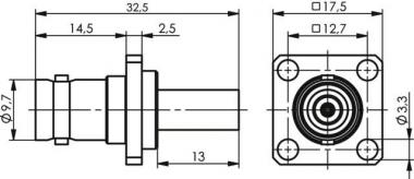 TEGA BNC-Kabelbuchse         J01001A0079 