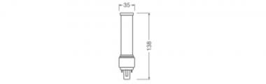 LEDV DULUX LED D 6W/840 120° (13W) 