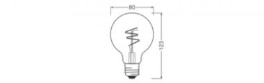 Ledvance 1906 Globe 80 5 Spiral Fil DIM 