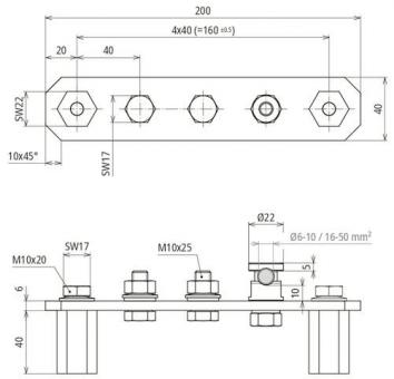 Dehn 472246 PAS    PAS 3AP M10 KSM10 V4A 