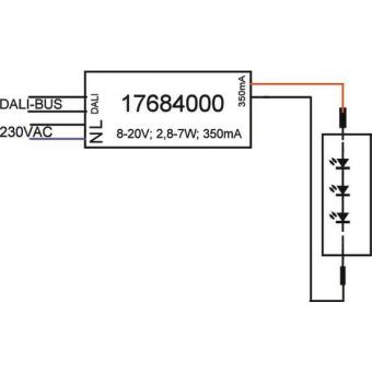 BRUM LED-Konverter 350mA DALI2  17684000 
