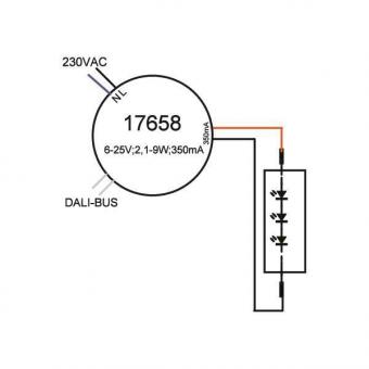 BRUM LED-Rundkonverter 350mA    17658000 