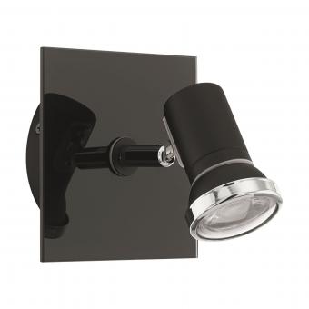 EGLO Wandleuchte/1 Schwarz/Chrom   33677 