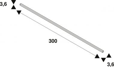 SLV S-TRACK DALI Schiene 3m weiß 1002634 