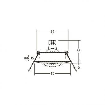BRUM 00196315 EB-Strahler BREENA rd 12V 