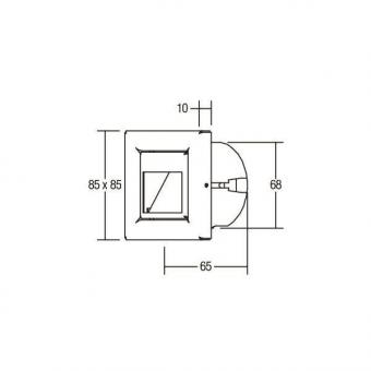 BRUM LED-Wandeinbaul. Edelstahl 10129203 
