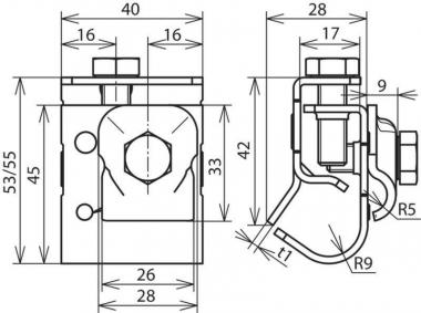 DEHN Dachrinnenklemme             339069 