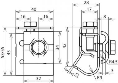 DEHN Dachrinnenklemme             339059 