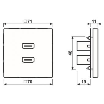 JG Multimediaanschlusssystem  MAAL1133AN 
