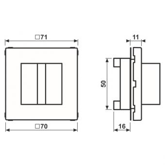 Jung Rufmodul             NRSLS0834RMSWM 